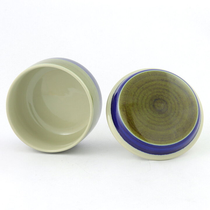 Marianne Westman (Elisabeth 1969) Sturdy Sugar Bowl with Blue/Green Decor 11 cm  [Sample Images]
