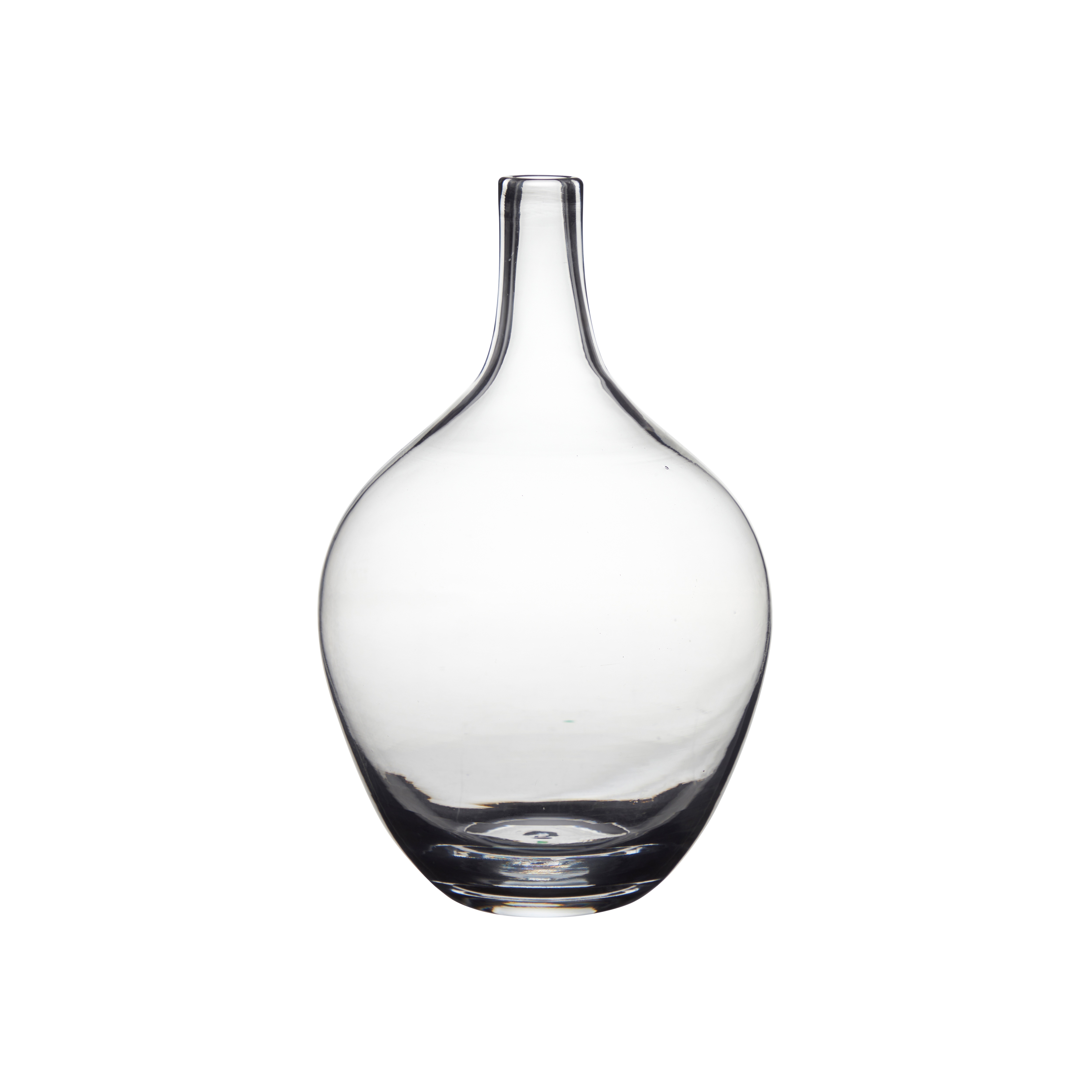 Mouth-blown glass vase - Damejeanne - Glass bottle - Clear - Large - 2