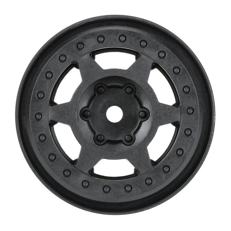 Pro-Line 1/10 Holcomb F/R 1.55inch 12mm Crawler Bead-Loc Wheels (2) Black