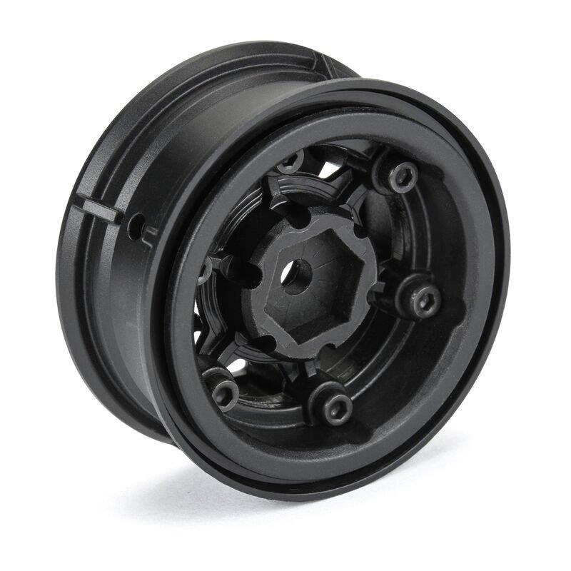 Pro-Line 1/10 Holcomb F/R 1.55inch 12mm Crawler Bead-Loc Wheels (2) Black - 4