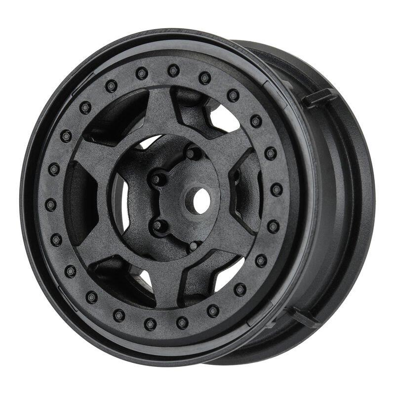 Pro-Line 1/10 Holcomb F/R 1.55inch 12mm Crawler Bead-Loc Wheels (2) Black - 2