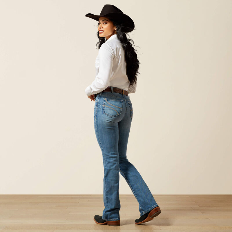 ARIAT HIGH RISE ROWYN BOOT CUT JEANS  - 6