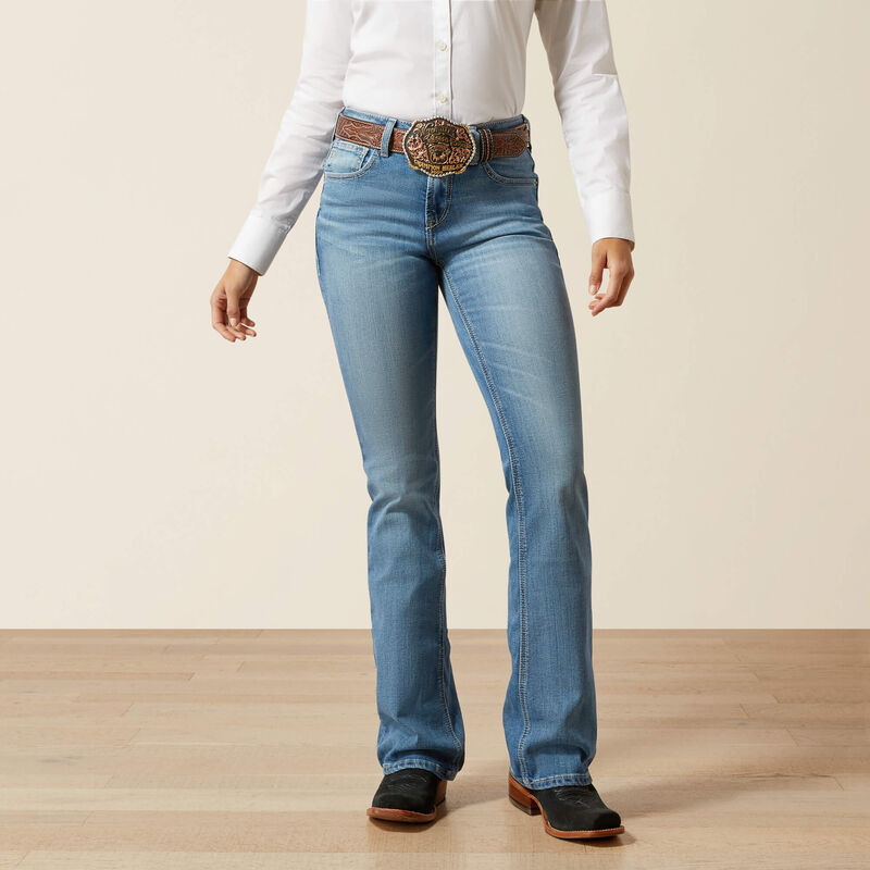 ARIAT HIGH RISE ROWYN BOOT CUT JEANS  - 5