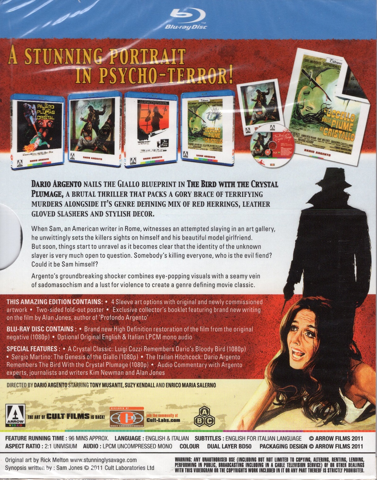 The Bird With the Crystal Plumage (ej svensk text) (Blu-ray) - 2
