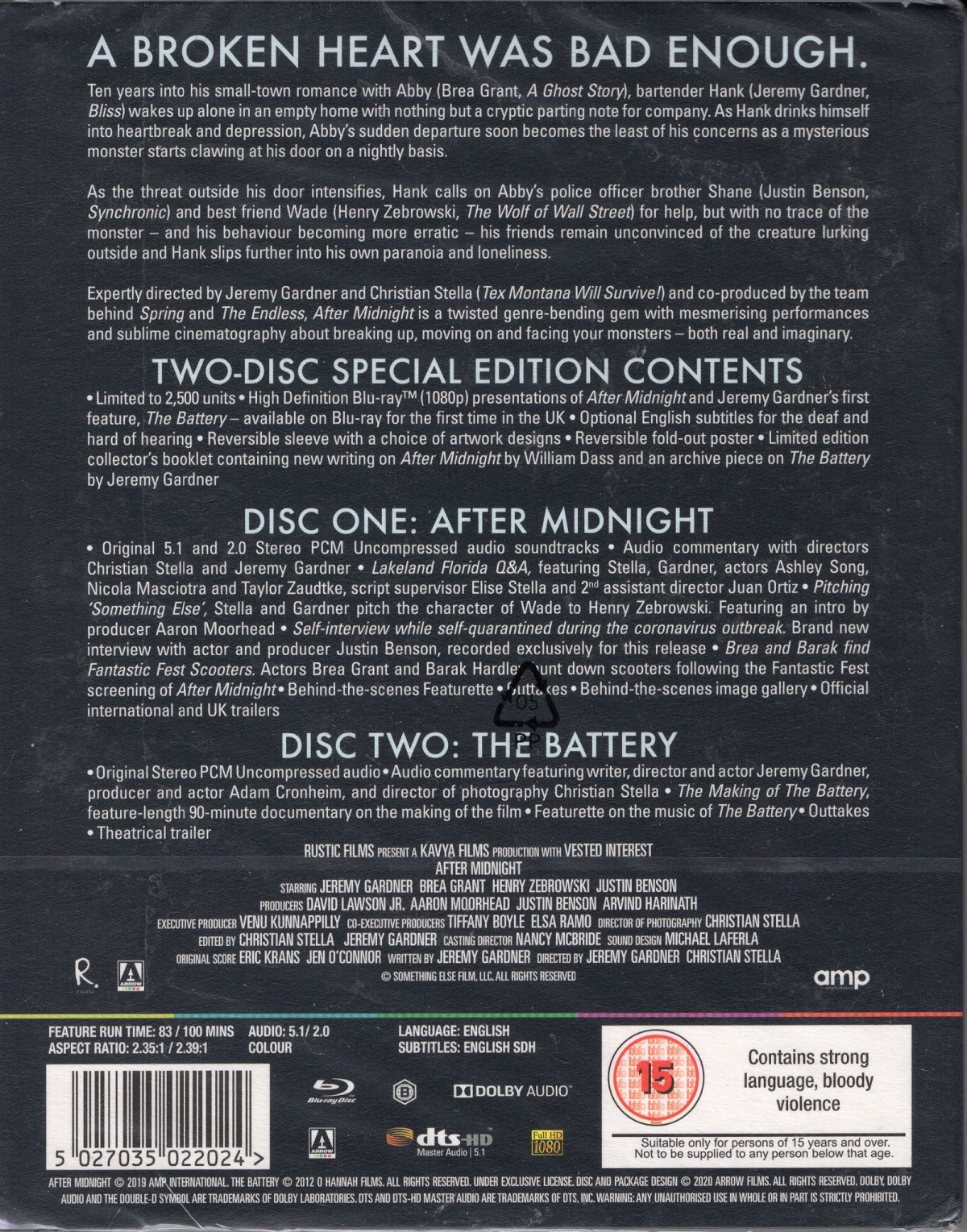 After Midnight / The Battery (Limited Edition) (ej svensk text) (Blu-ray) - 2