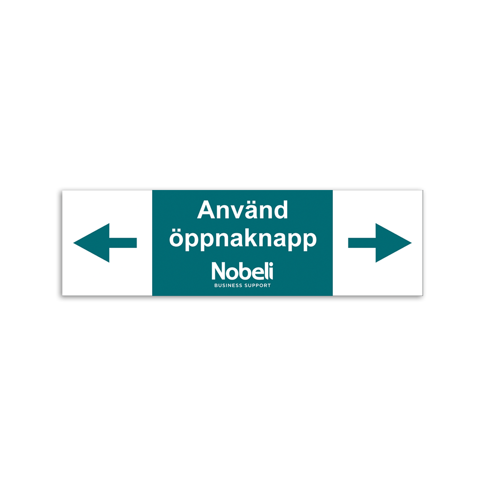Dekal 170x50-  Använd öppnaknapp