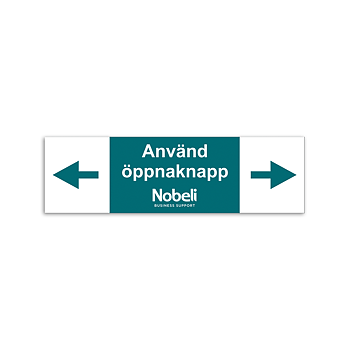 Dekal 170x50-  Använd öppnaknapp
