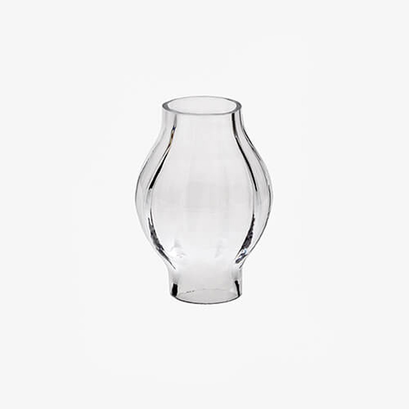 Accessoire en verre pour bougeoir transparent H=65 D= 45 mm