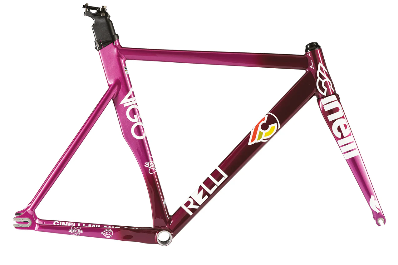 Cinelli  FRAME KIT VIGORELLI TRACK ALUMINIUM SEAT-POST INCLUDED (FRONT/REAR BRAKES READY) - 2