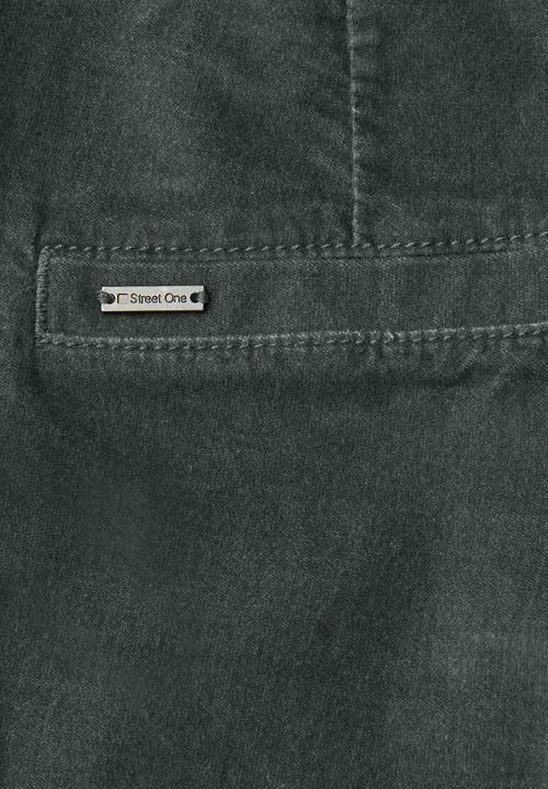 LTD QR Chino Velvet - Balsam Green - Street One - 5