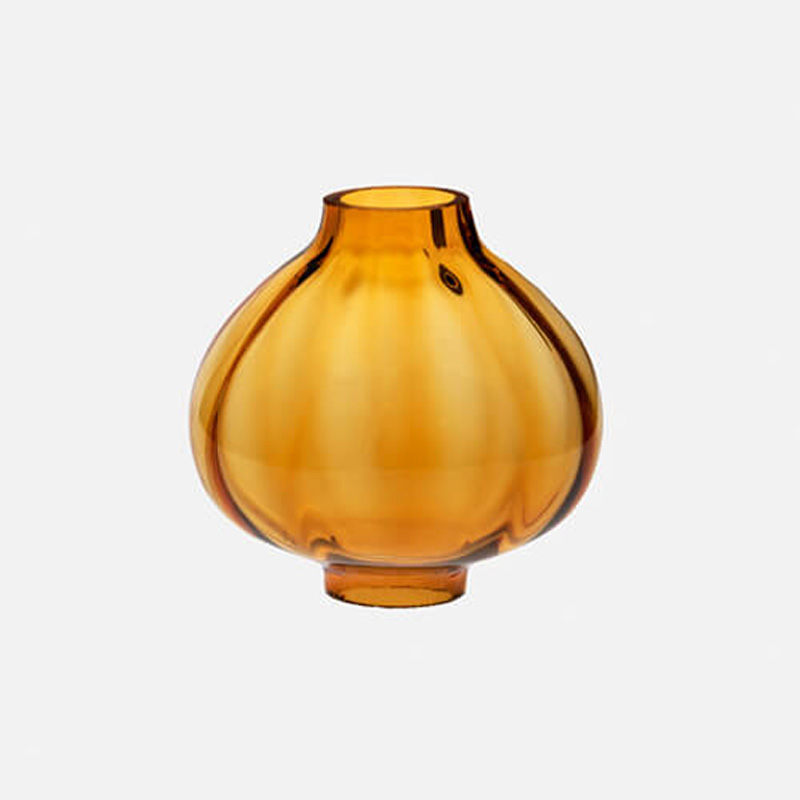 Glaszubehör für Kerzenständer Braun H=70 T= 70 mm