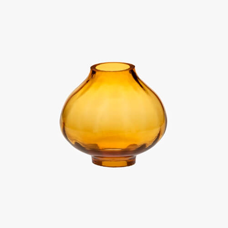 Glaszubehör für Kerzenständer Braun H=55 T= 55 mm