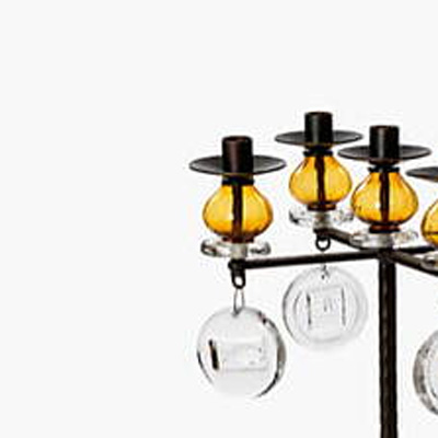 Glaszubehör für Kerzenständer Braun H=55 T= 55 mm - 2