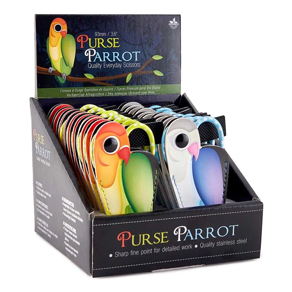 Purse Parrot, Broderisax i papegojfodral