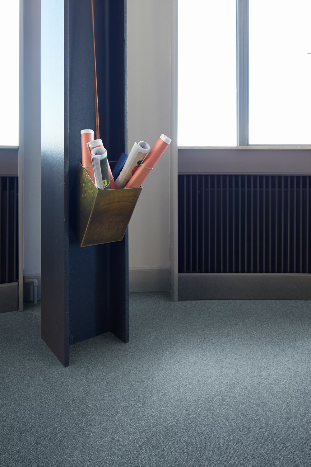 Textilplatta - Heuga 580 ll Nickel 50x50cm - 2
