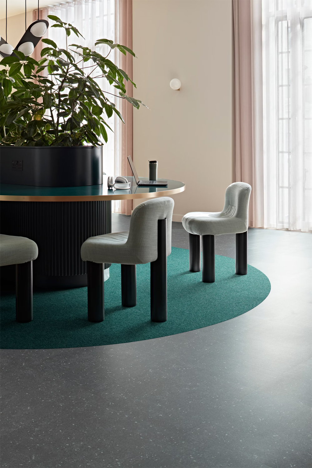 Textilplatta - Heuga 580 ll Windsor Green 50x50cm - 2