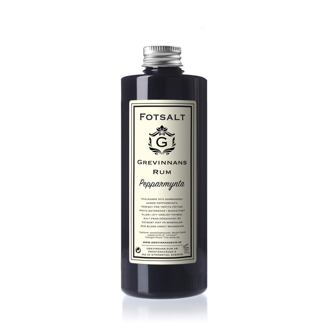 Pepparmynta fotsalt 500g Grevinnans rum