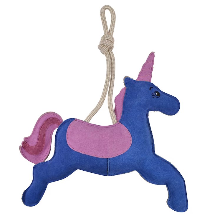 Hansbo Sport Horse Toy Unicorne in Suede