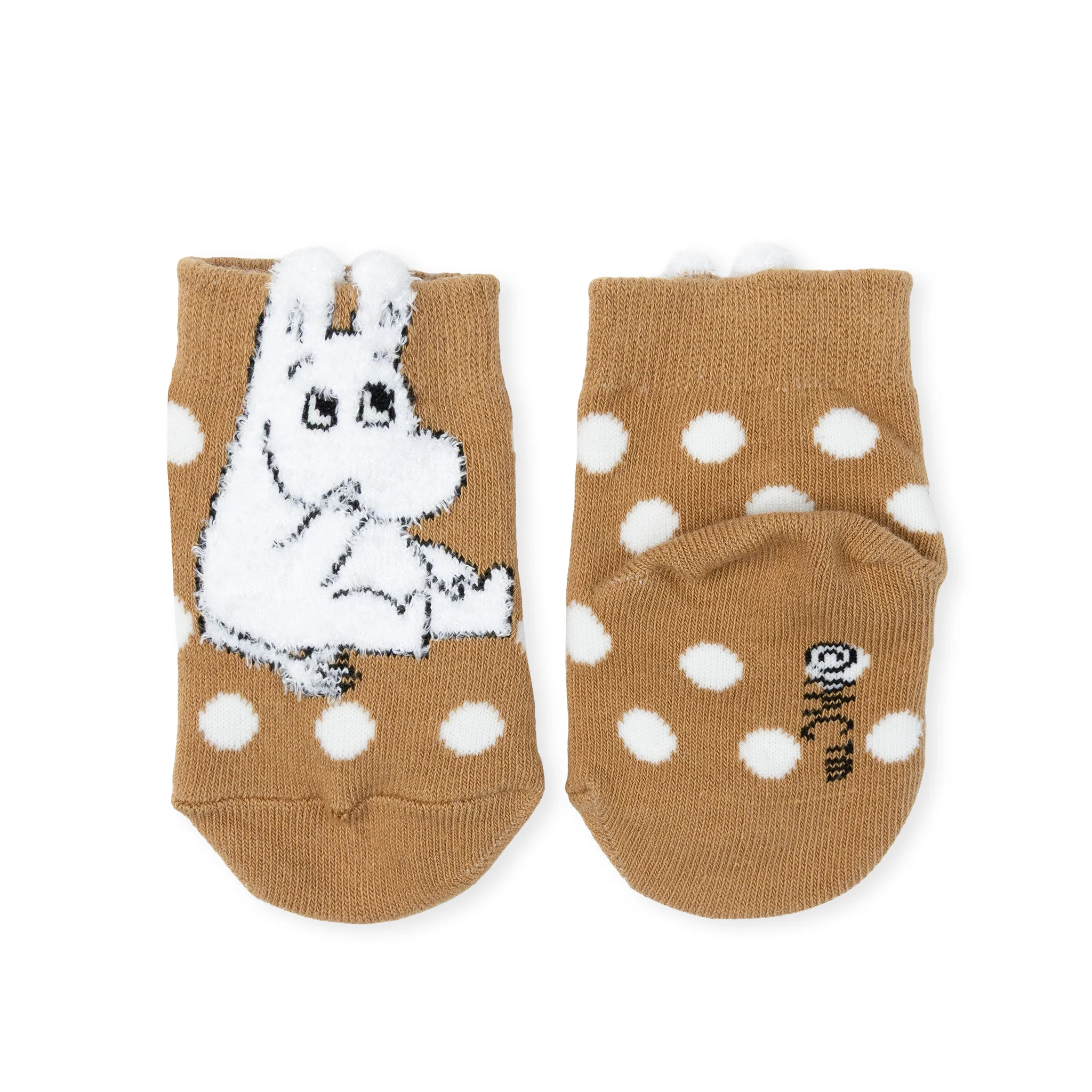 Moomin Baby Socks - Moomintroll Brown