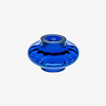 Accesorio de cristal para lámpara de araña Azul H30 D45