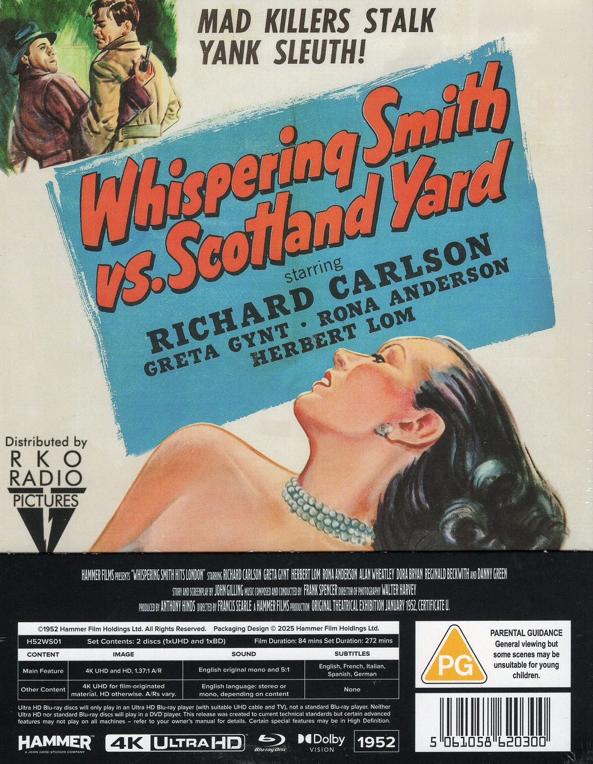 Whispering Smith Hits London (Limited Collector's Edition( (ej svensk text) (4K Ultra HD + Blu-Ray) - 2