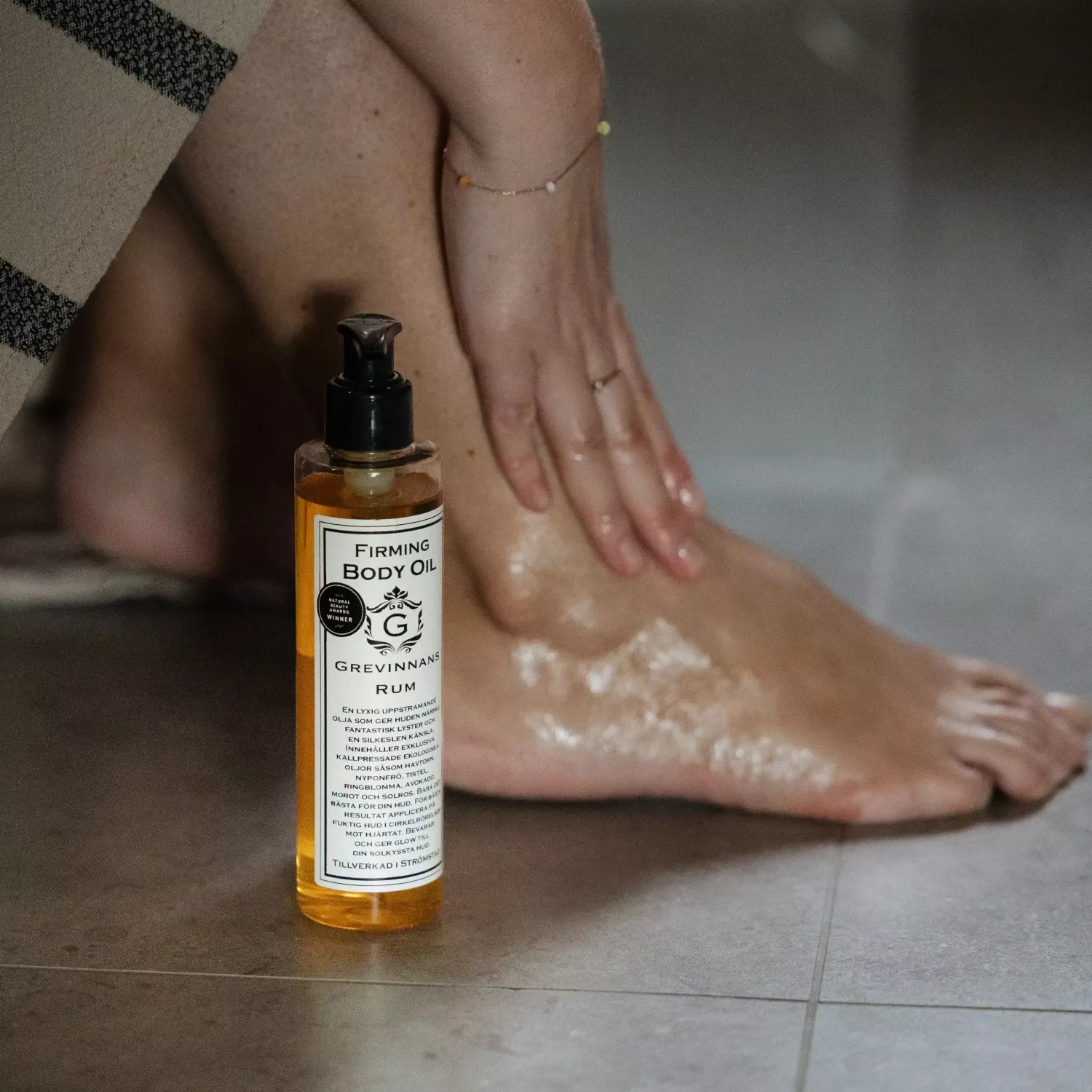 Firming body oil Grevinnans rum - 3