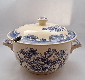 Fasan soup tureen blue