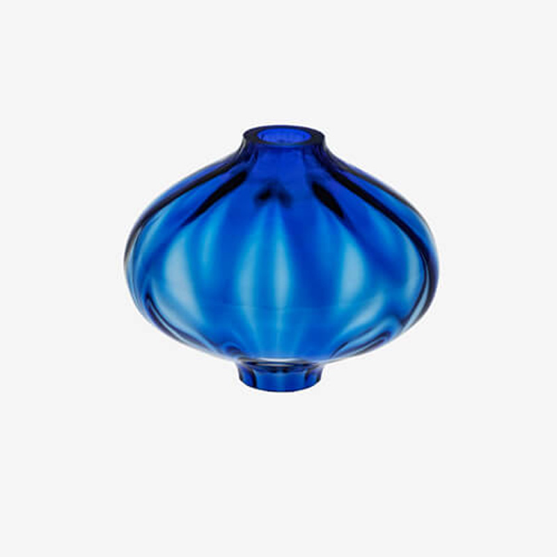 Glaszubehör für Kronleuchter Blau H75 D93
