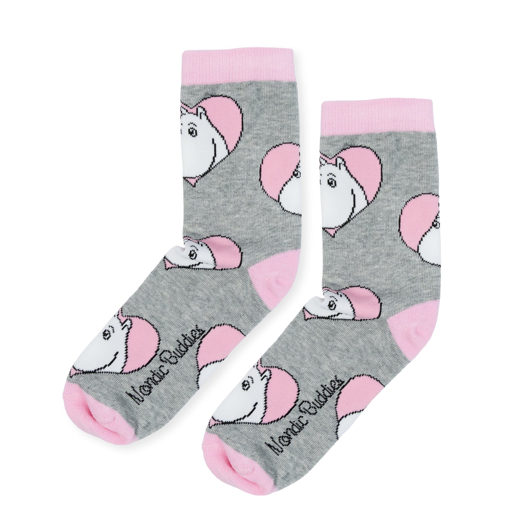 Moomin Women's Socks - Love Grey