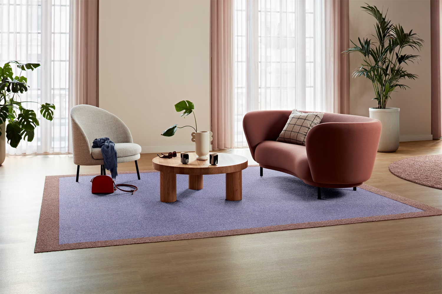 Textilplatta - Heuga 580 ll Lavender 50x50cm - 2