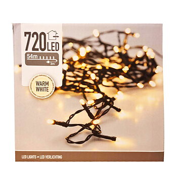 Ljusslinga 720 led 54m. 230V inkl. nätadapter