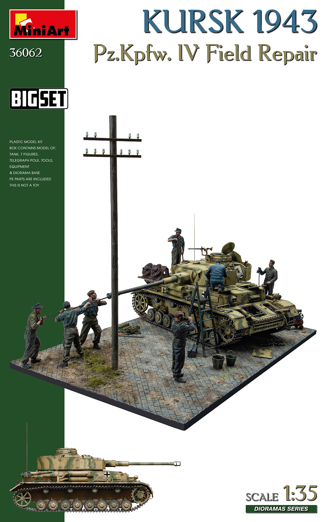 1/35 Kursk 1943. Pz.Kpfw. IV Field Repair. Big Set"