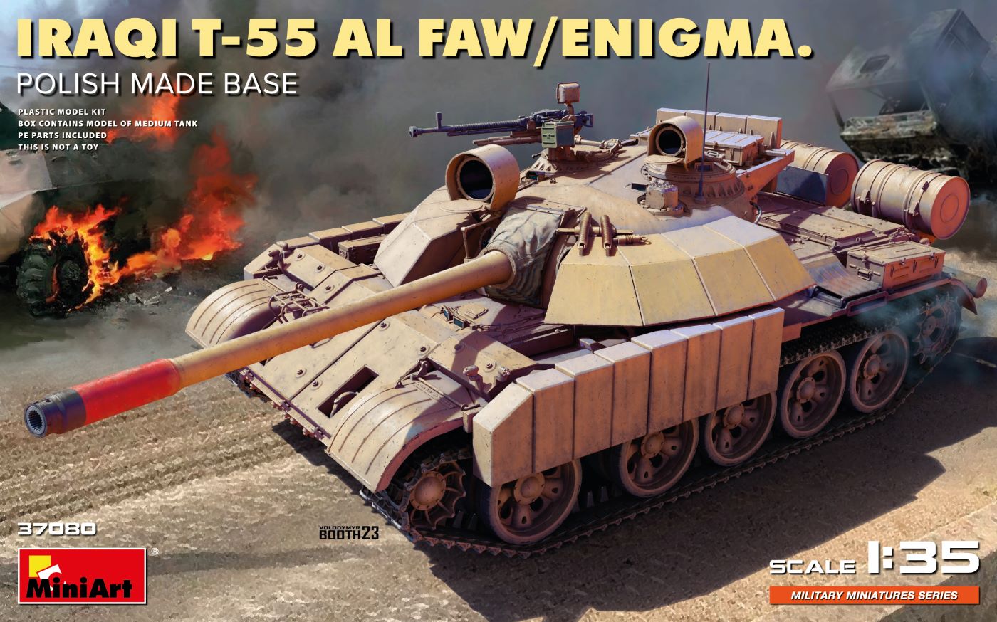 1/35 Iraqi T-55 Al Faw/Enigma. Polish Made Base