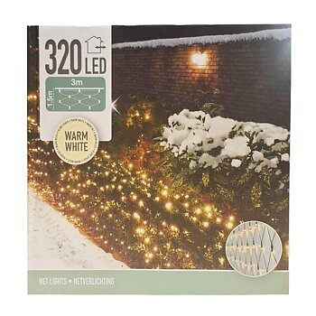 Ljusslinga ”Nät” 320 led, 3x1,5 meter 230V inkl. nätadapter