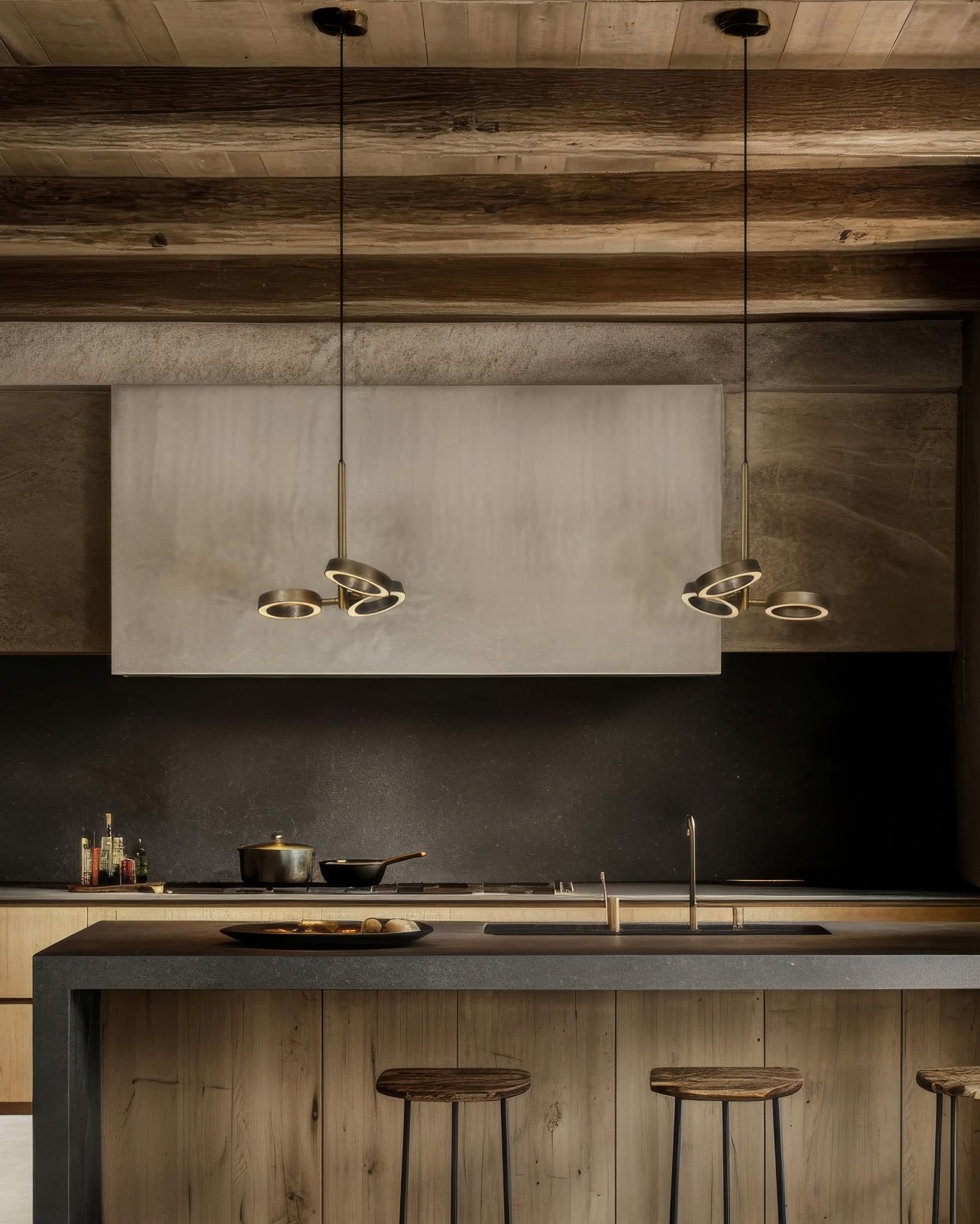 APRIRO 3 - Frezoli, Taklampa i mör mässing - 5