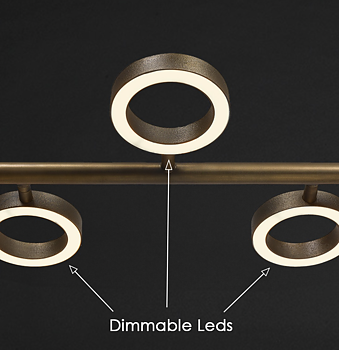 APRIRO 3 - Frezoli, Taklampa i mör mässing