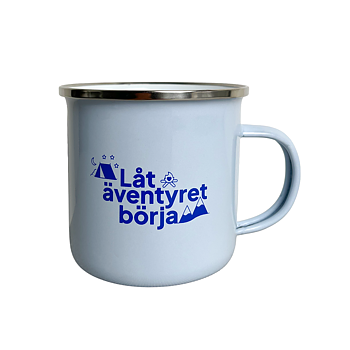 Emaljmugg Låt äventyret börja