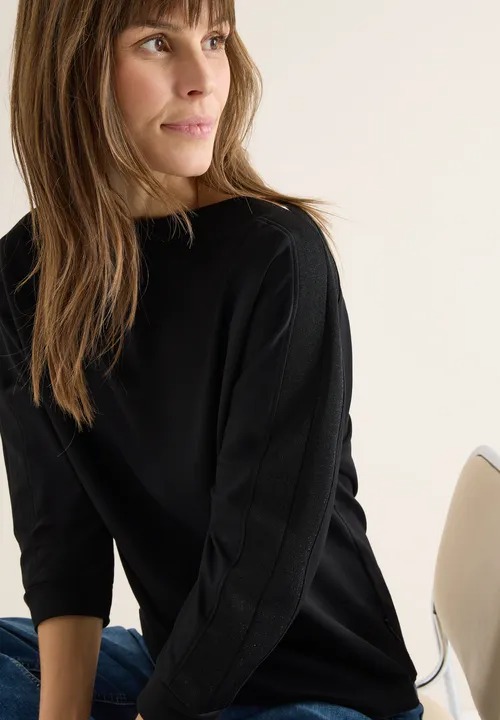 TOS Batwing With Shiny Tape - Black - Cecil