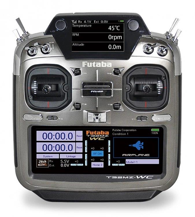 Futaba T32MZ-WC Radio FASSTest26, 1S LiPo, R7208SB