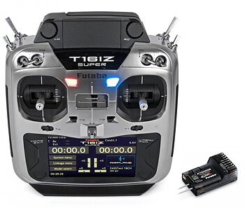 Futaba T16IZ-SUPER Radio Mode-2, R7208SB, 2S LiPo, FASSTest, T-FHSS, S-FHSS