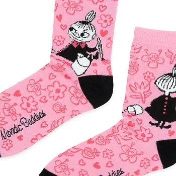 Mumin strumpor 36-42 - Lilla My Målar, rosa