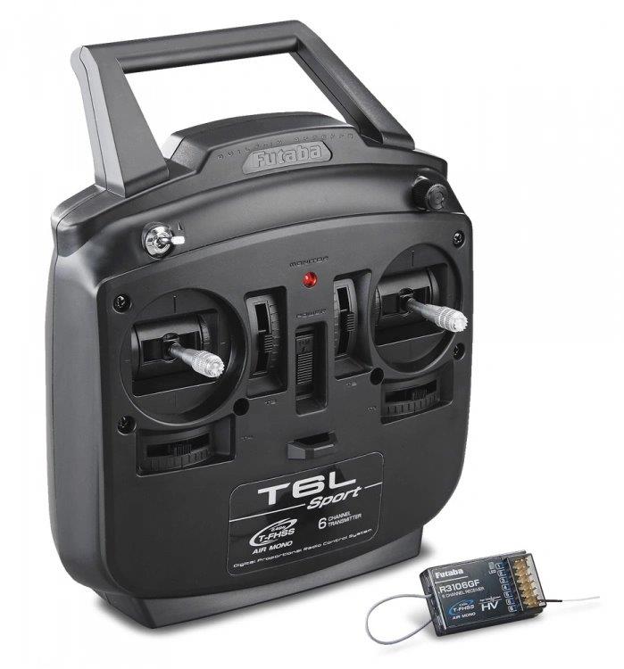 Futaba T6L Sport Radio Mode-1, R3106GF T-FHSS Air Mono - 3