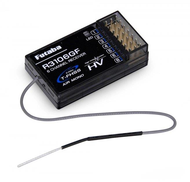 Futaba T6L Sport Radio Mode-1, R3106GF T-FHSS Air Mono - 4
