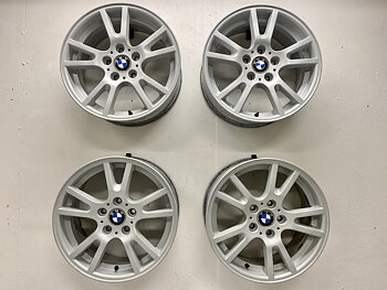 BEGAGNAT | 4 st | 17" BMW X3 E83 3412060 ALUFÄLGAR Ljus silver | 5x120 8x17 ET46 72.6