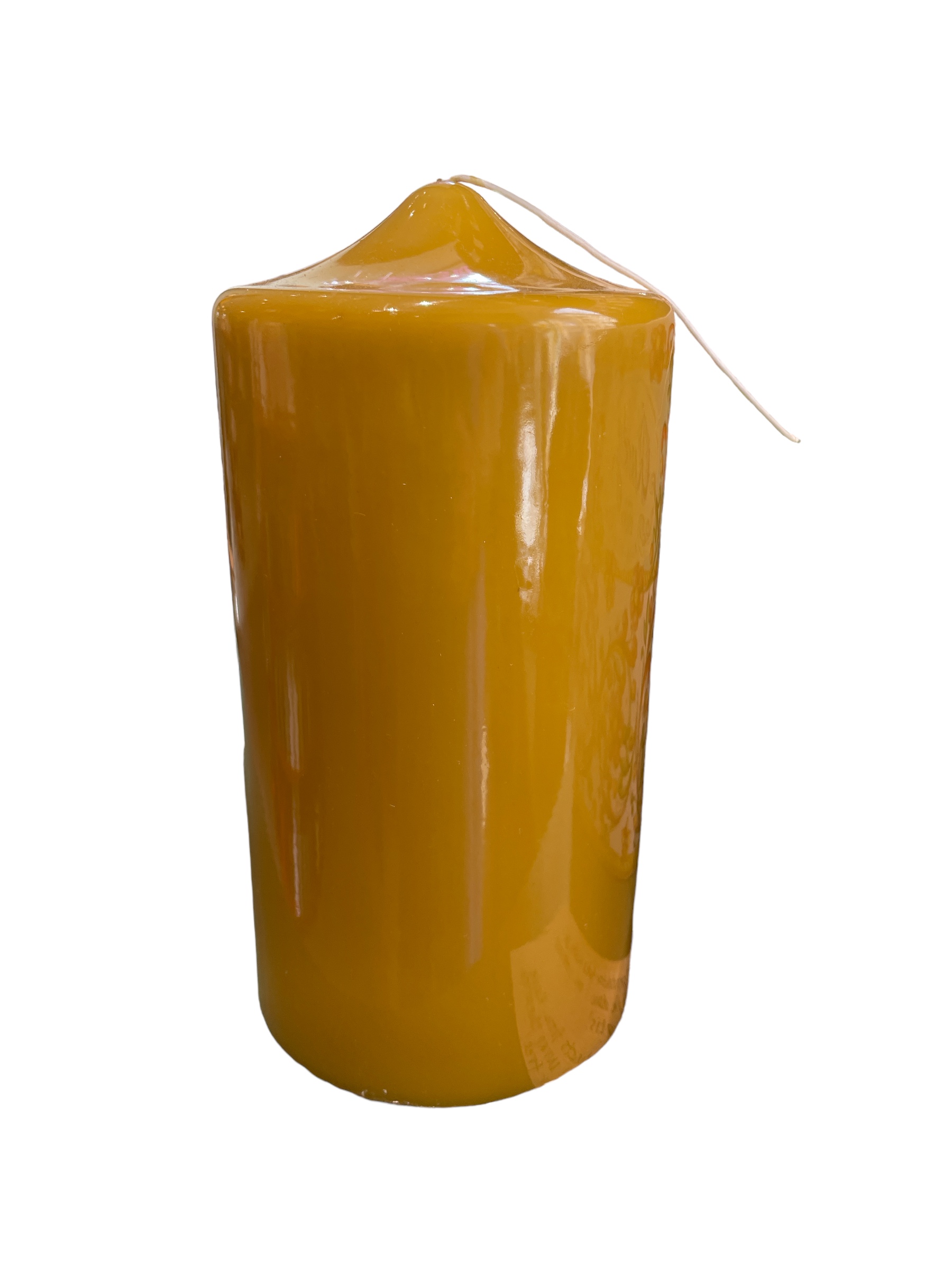Block candle Mustard Lacquer 10x20