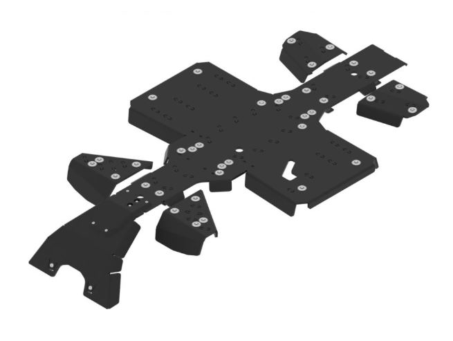 Hasplåt PEHD Kawasaki Brute Force 450 2025+ - 4
