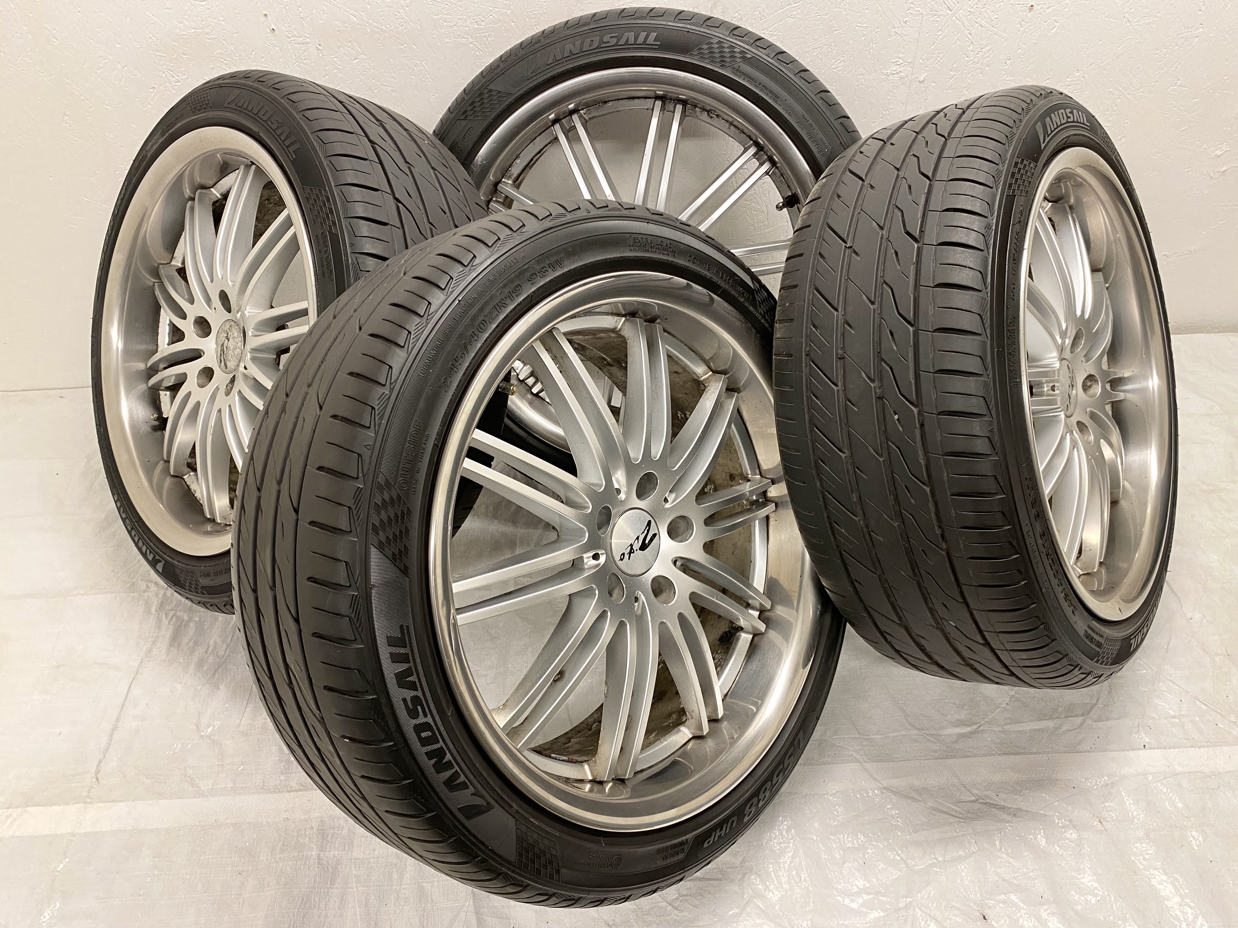Kompletta Sommarhjul | ZITO Audi A4 A6 Allroad A8 S8 5x112 8.5x19 ET35 73.1 + 235/40 R19 98W Landsail LS588 UHP | V02-2017 | 5|5|5|5 mm