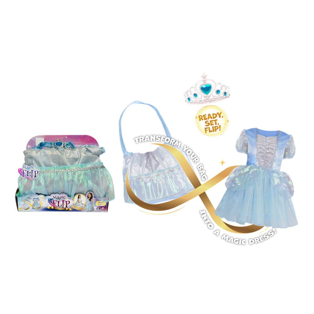 Magic Flip Blue Princess Klänning  128 - 134 cl - 3