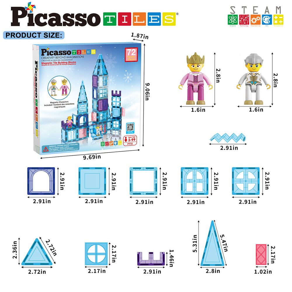 Picasso Tiles 72pcs Ice Winter Theme - 2