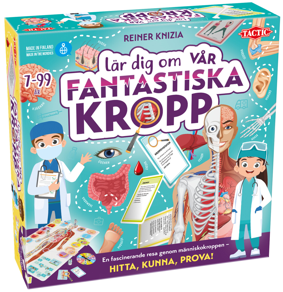 Tactic Lär dig Vår fantastiska kropp brädspel